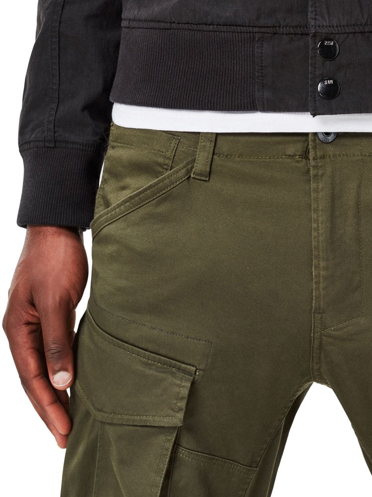 G-Star Raw Mężczyźni Rovic Zip 3D Straight Tapered Spodnie, Dk Bronze Green, 31W/30L
