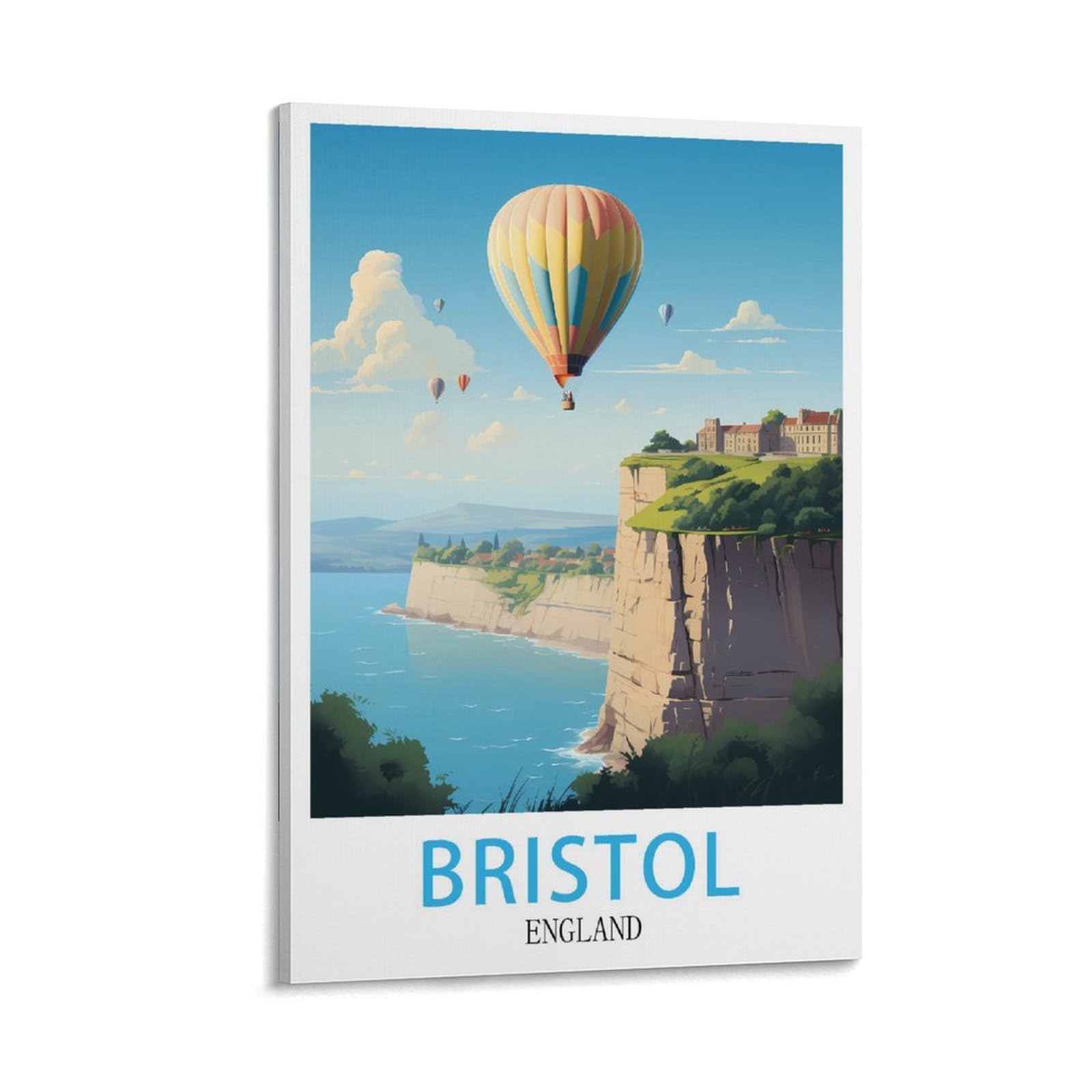 HXHNFERR Bristol England Vintage Travel Posters 12x18inch(30x45cm) Canvas Wall Posters And Art Pictures Prints Paintings Bedroom Decor