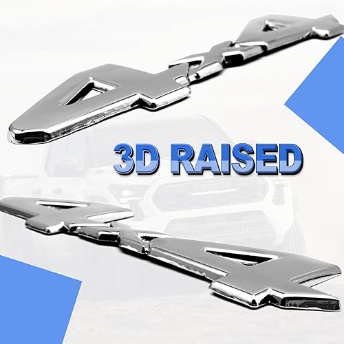 Miniatura 3 de Insignia universal de 4 x 4 con logotipo 3D, repuesto de adhesivo de cobertura completa compatible con Toyota 4Run, Tac, modelo Tun SUV, camioneta,