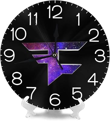 Amazon Co Jp 壁掛け時計 Wall Clock 北欧 おしゃれ 連続秒針 静音 部屋装飾 インテリア おとな ゲーム クラン ロゴ アラビア数字 丸い 壁時計 ホーム キッチン