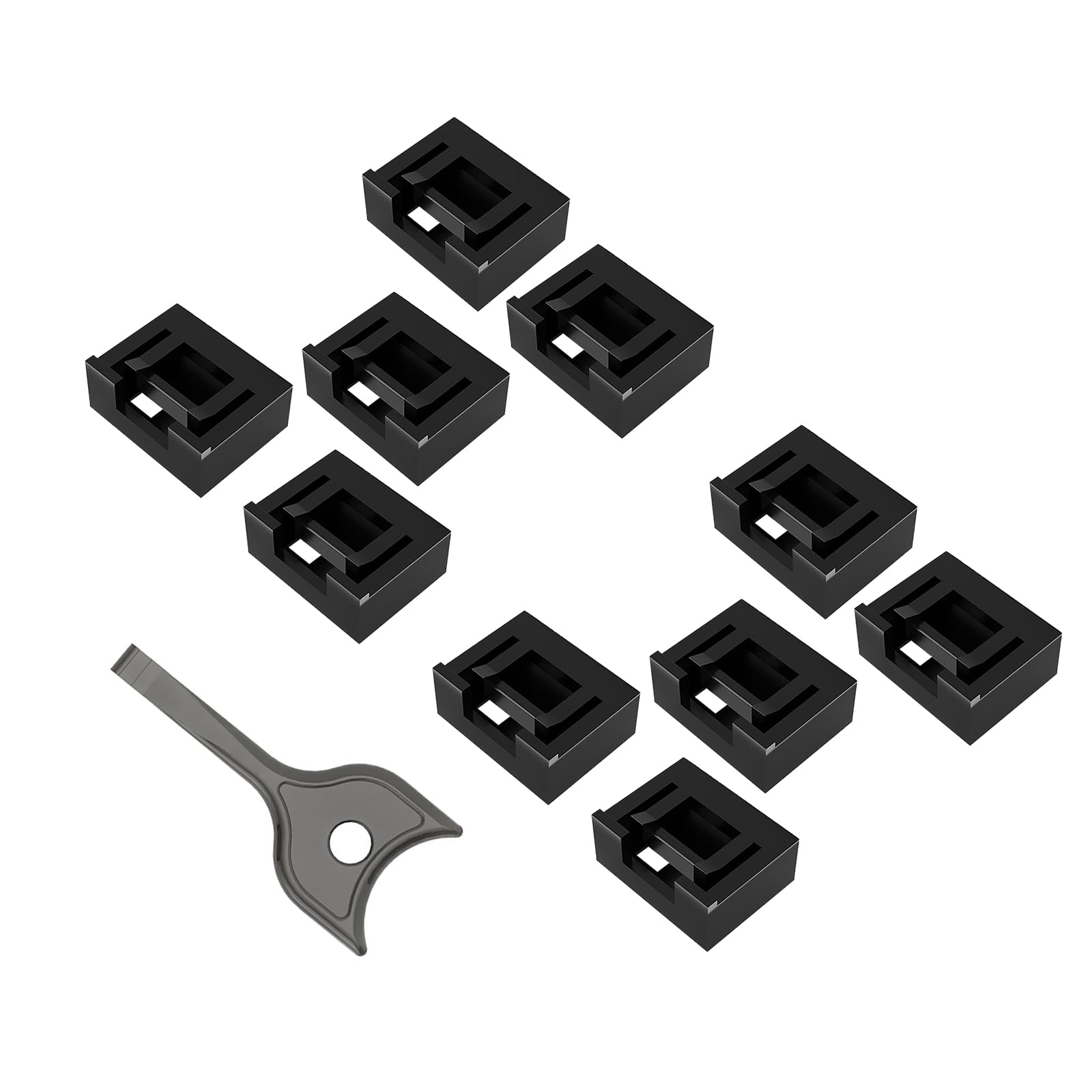 Aurgiarme 10pc USB Port Blockers with Key Lock Secure Data and Protect Against with Removable USB A Lock for PC Laptop