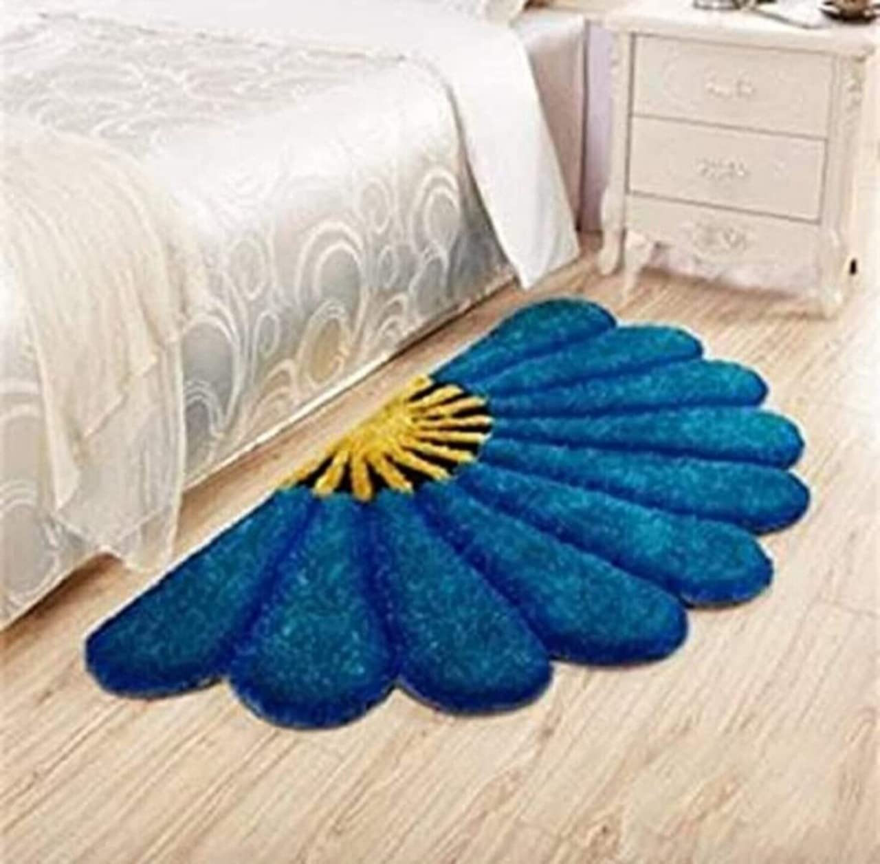 Harbell Home Half Sunflower Doormat for Home Entrance - Micropoly Anti Slip Shaggy Rug for Home Living Room Bedroom - Exclusive Super Soft Multipurpose Floor Mats Bedside Runner, 18x36 Inches (Red) (B0BKXKQB3S) Amazon Price History, Amazon Price Tracker