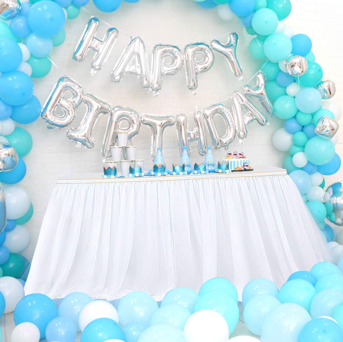 Image secondaire de Nappe Tulle Moelleux 3 Couches MineSha pour Fête et Mariage - 2 Mètres