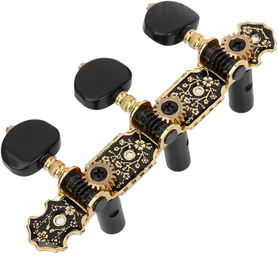 Guitar Tuning Pegs, Knobs Tuning Keys Machine Heads Replacement 3L3R String Tuner Exquisite Tuning Fast and Accurately Enclosed Locking Tuners for Electric or Acoustic Guitar Tuning