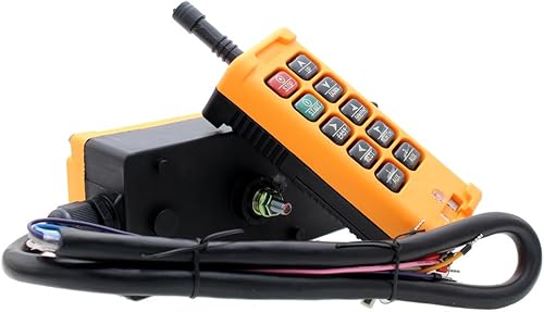Miniatura 2 de Transmisor y receptor industriales de control remoto inalámbrico de radio de grúa de elevación de 10 teclas (AC110V)