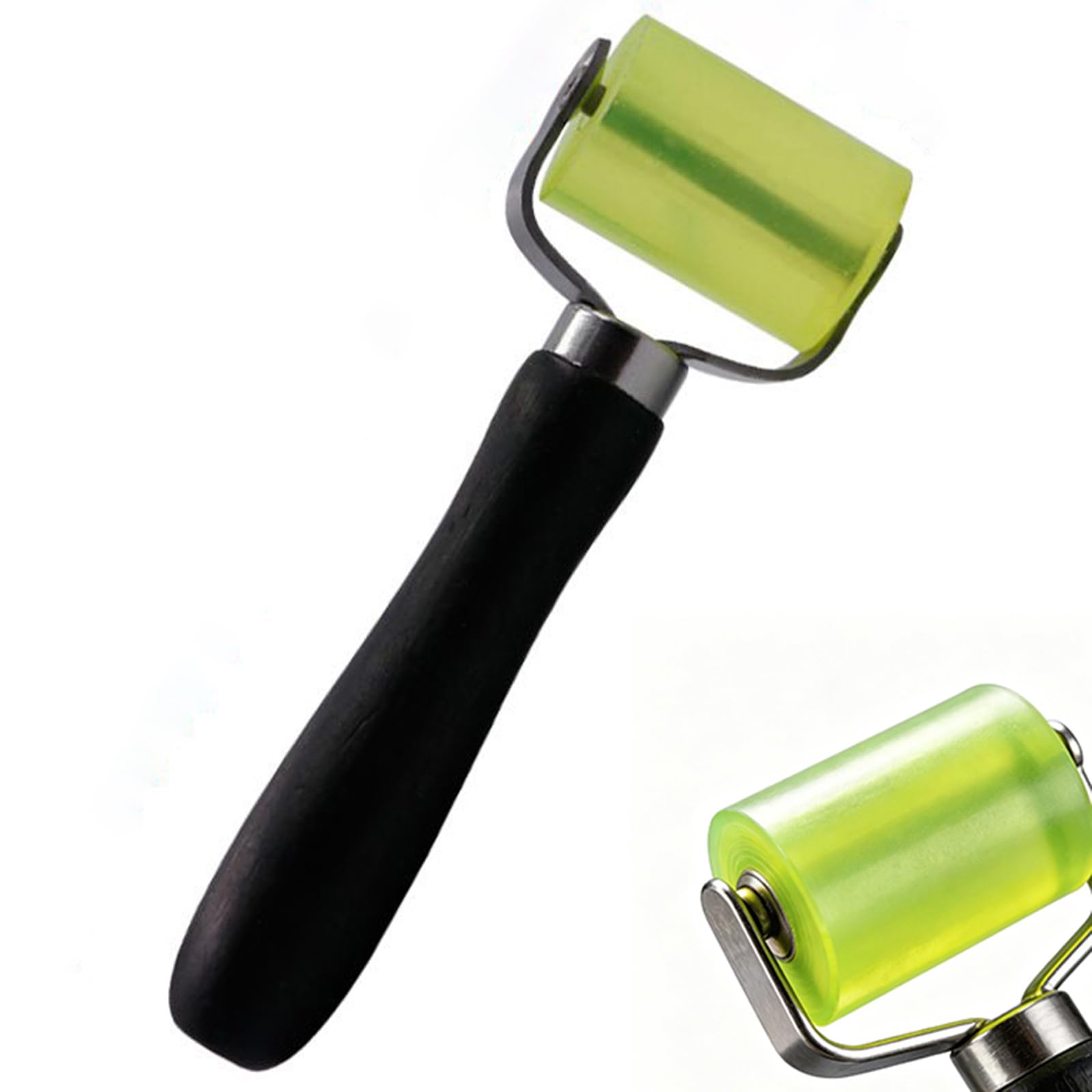 Sound Deadening Roller, Professional Seam Roller for Car Audio Upgrades and Wallpaper Installation, Damping Roller with Rubber Wheel for Soundproofing and Vibration Control, 50mm x 175mm Green PP-image-29