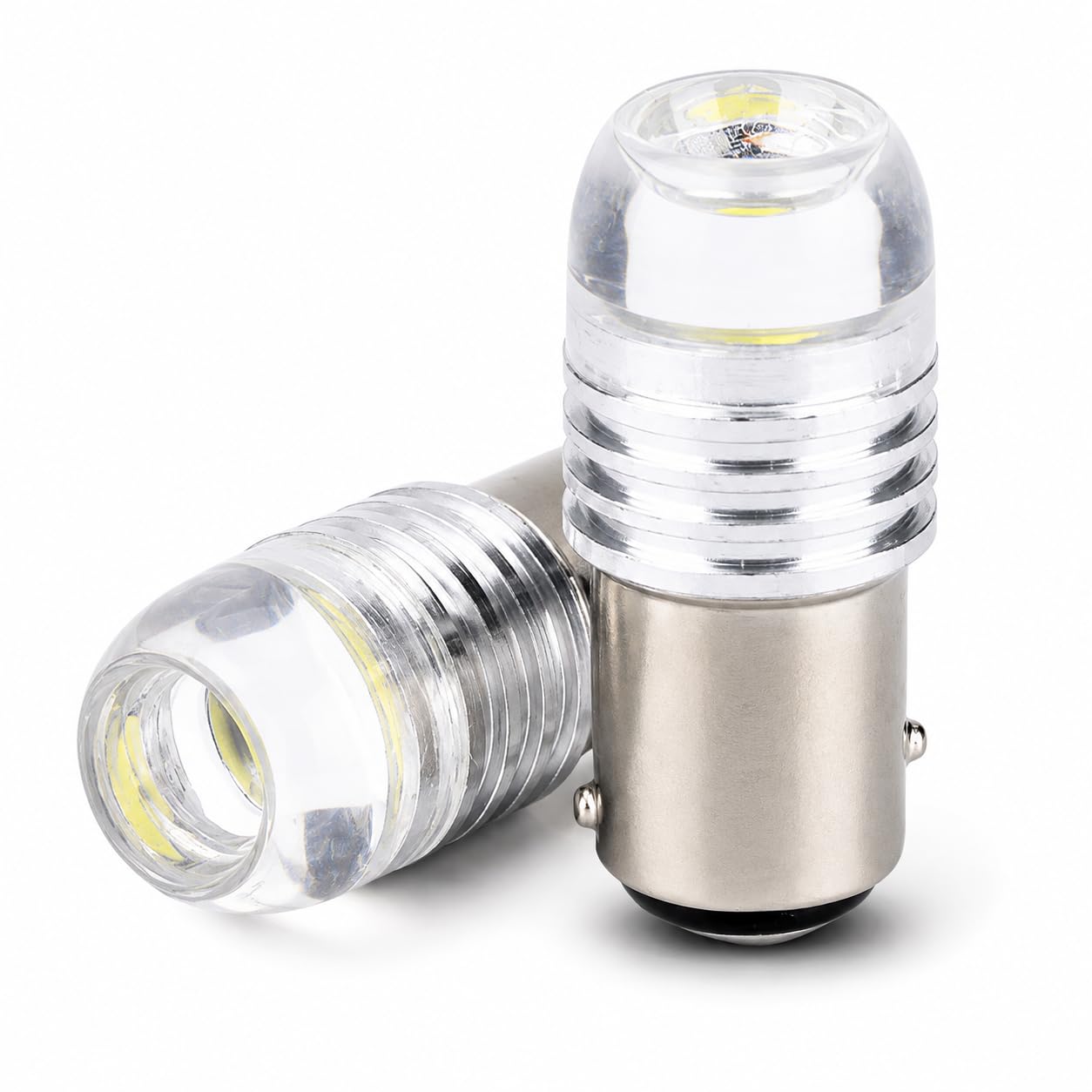 1157 2357 led tail brake light bulbs, dc 12v white strobe flashing led projector bulbs with bayonet base for car tail & brake lights, pack of 2