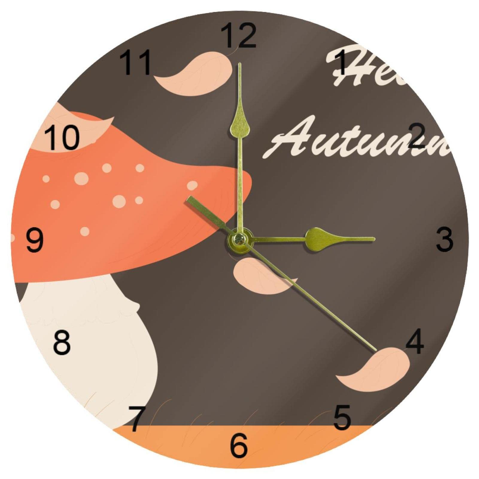 Horloge murale silencieuse chiffres arabes - Pendule de cuisine lisible 25cm