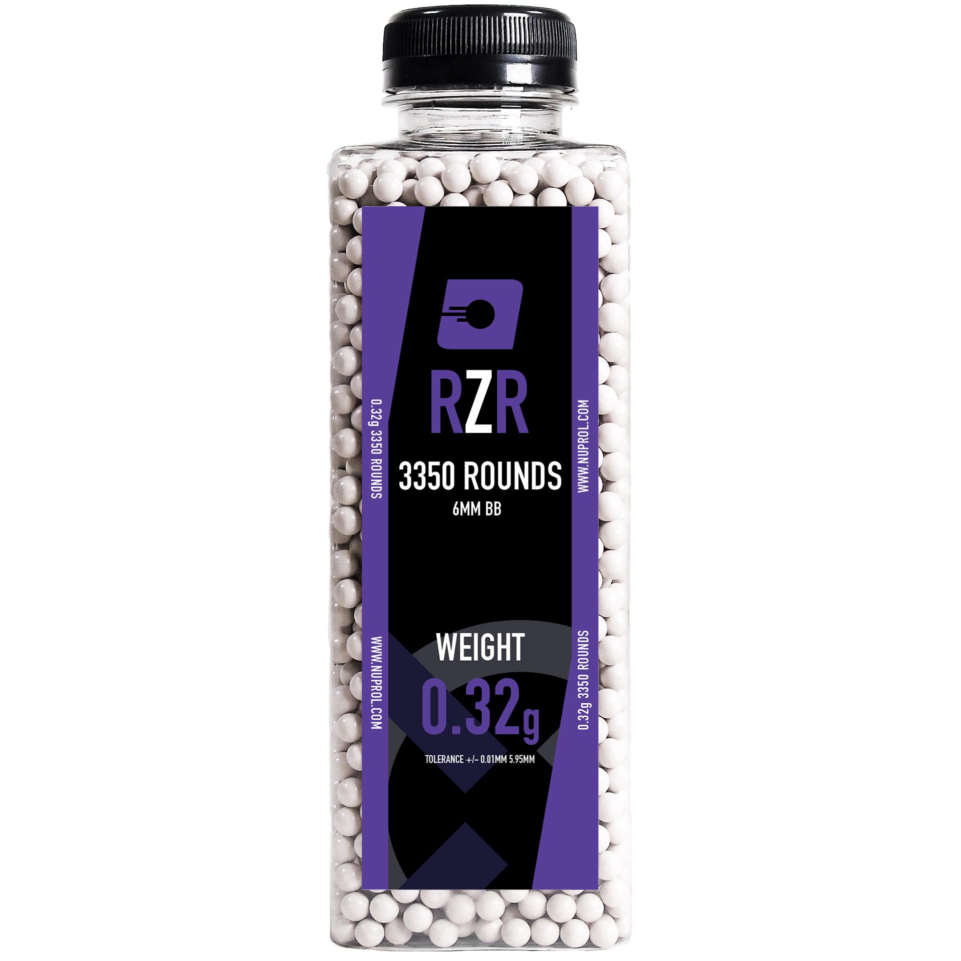 NUPROL RZR 0.32g 3350R 6mm Airsoft BBs Ammo Low Tolerance High Performance 5.95mm +/-0.01mm