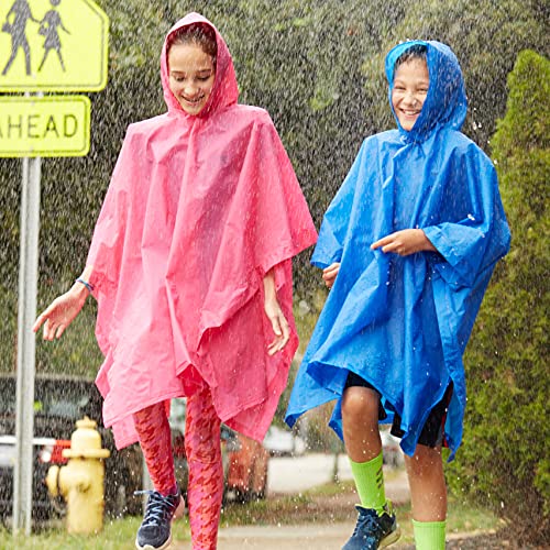 Totes Boys Poncho, Lightweight, Reusable, And Packable On The Go Protection Rain Jackets, Sunshine Yellow, One Size Us #TOP3