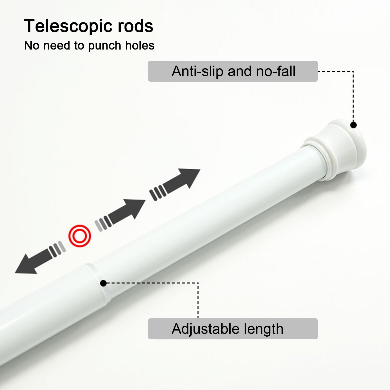 Raumteiler-Vorhänge mit Teleskopstange, EVA-Kunststoff, winddichter Vorhang für Terrasse, Küche, wärmeisoliert, Tür-Alternativen, Wand-zu-Wand, Sichtschutz-Trennwand (180 x 190 cm)