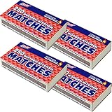 4 Boxes - Matches 250 Count Per Box Strike On Box Wholesale Bulk Lot