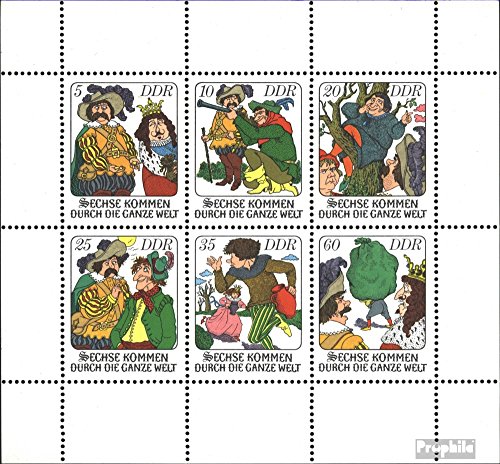 Sellos de colección DDR 1977 Cuentos de Hadas en arco pequeño completo para filatelia