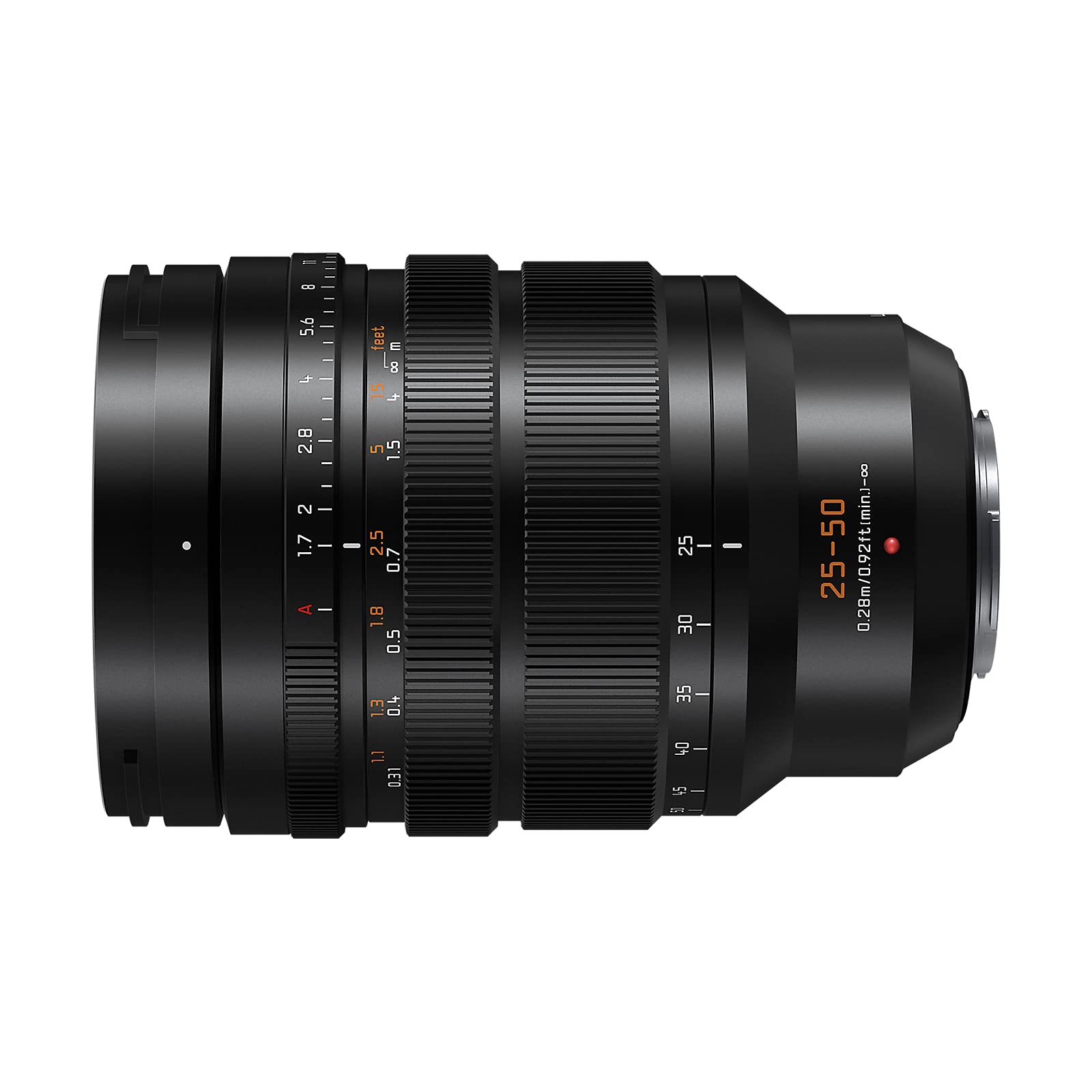 Panasonic Leica 25-50mm F1.7 | Objectif Zoom Grand Angle H-X2550E (Grande Ouverture F1.7 constante, Tropicalisé, equiv. 35mm : 50-100mm) Noir – Compatible Monture Micro 4/3 Panasonic & Olympus