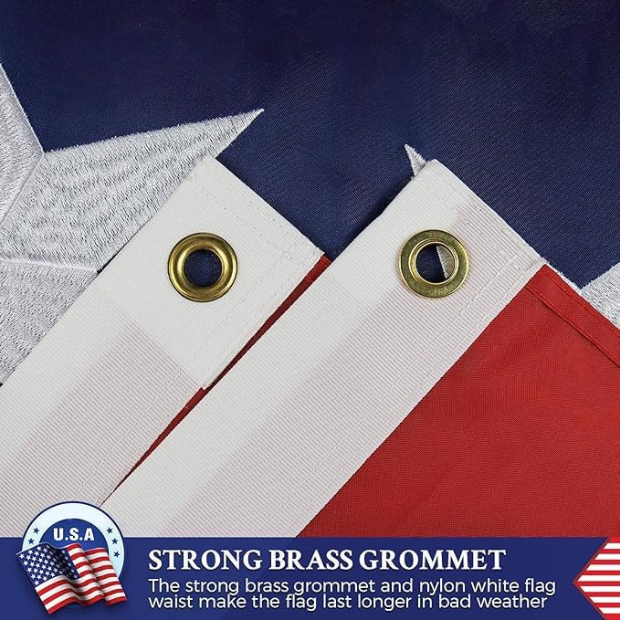 Double Sided Tennessee State Flag 3x5 Outdoor The Longest Lasting TN Flags Heavy Duty 210D Nylon, Sewn Stripes, Embroidered Star, Stronger Brass Grommets,4 Stitched Hemming, Perfect for - Image 2