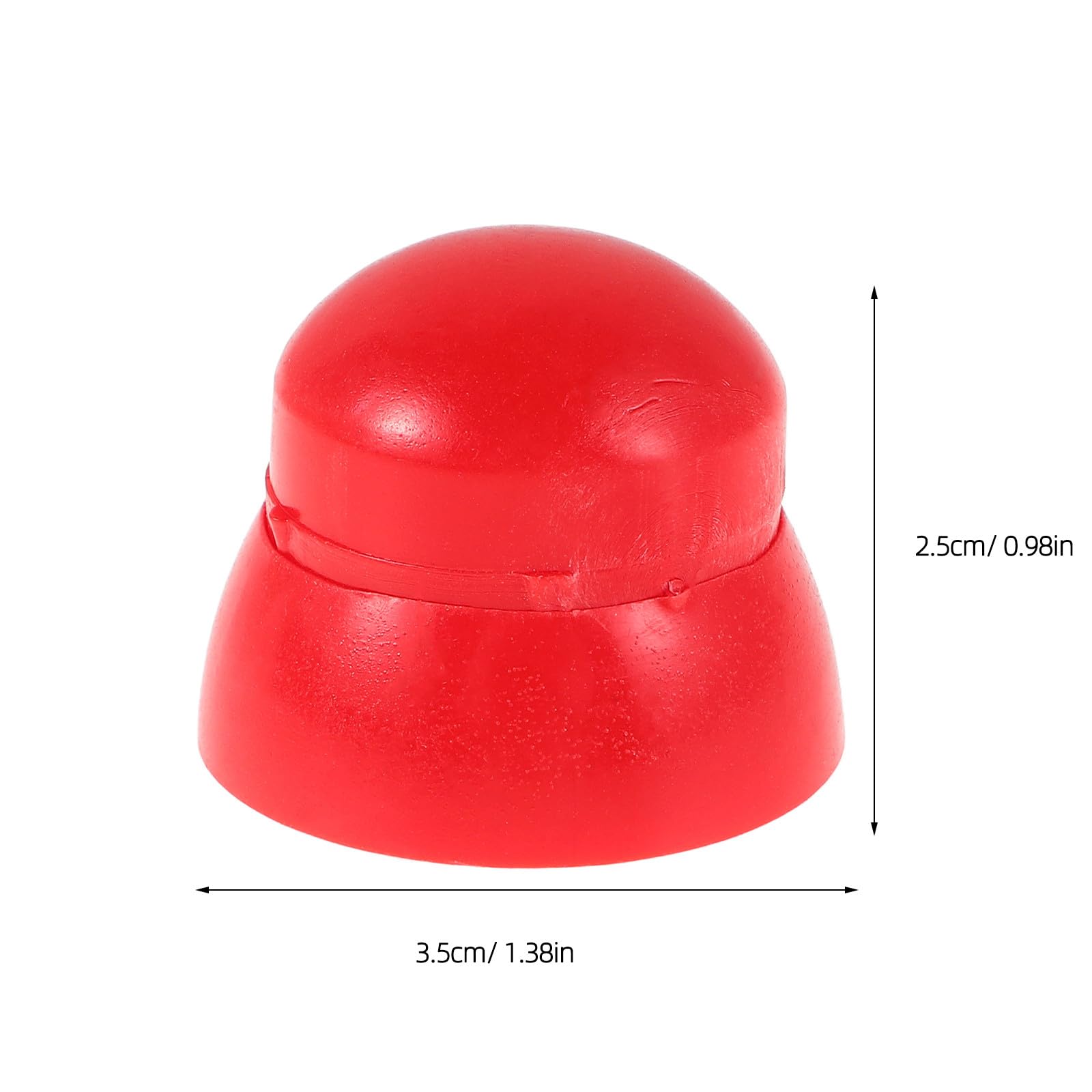 LABRIMP 50 Tapas Protectoras de Plástico para Tornillos y Tuercas M10, Resistentes Deformación, Seguras para Juegos Infantiles al Aire Libre, Color Rojo