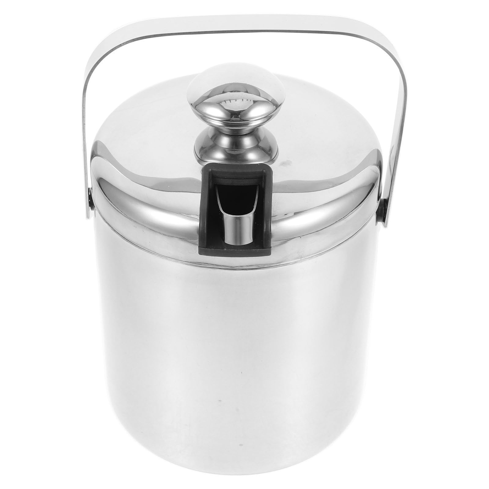 Seau à Glaçons et Grosse Capacité Isotherme en Acier Inoxydable à Double Paroi avec Couvercle Résistant à l'usure, pour Fêtes et Bars