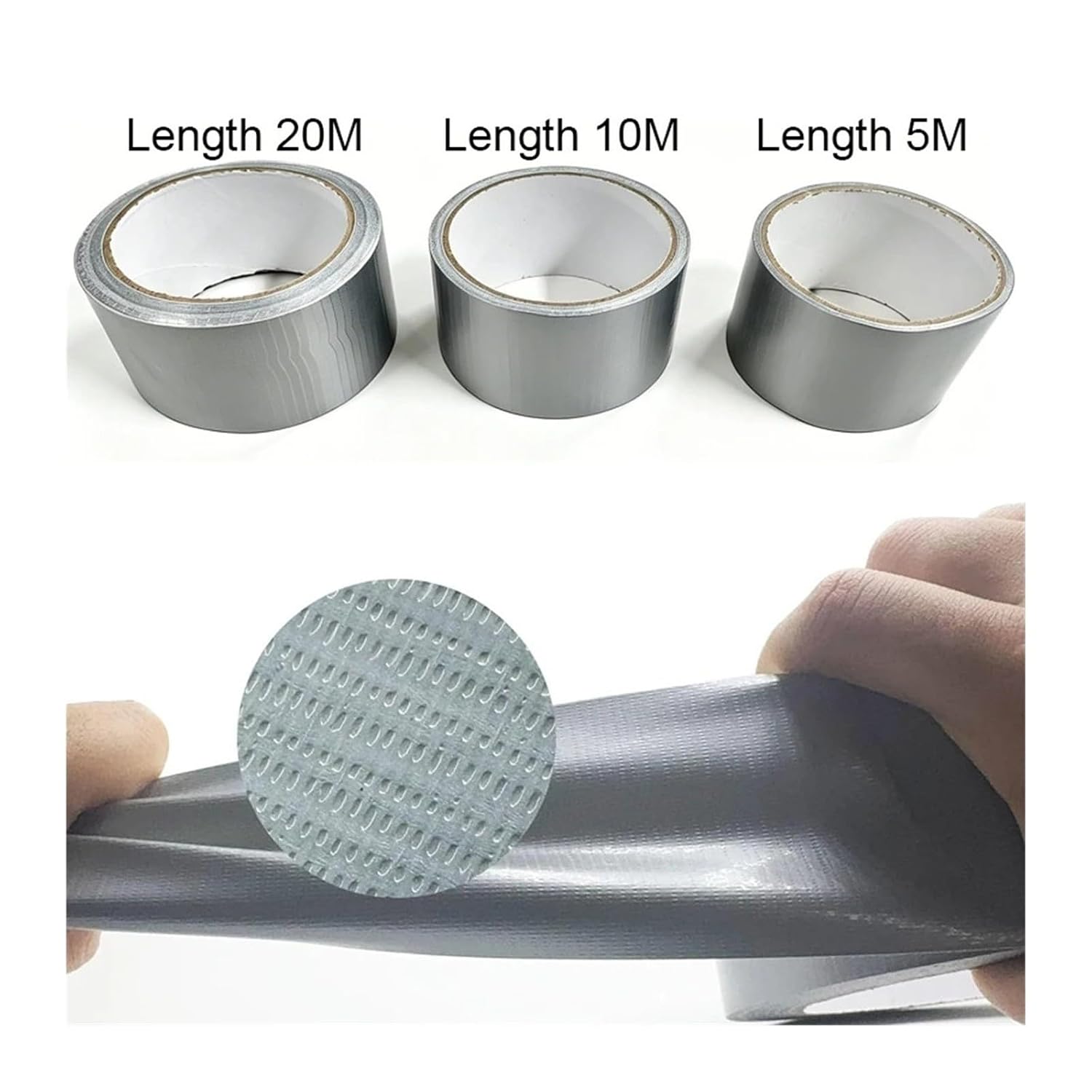 Duct Tape Heavy Duty Waterproof Strong Adhesive Silver Residue Adhesive
