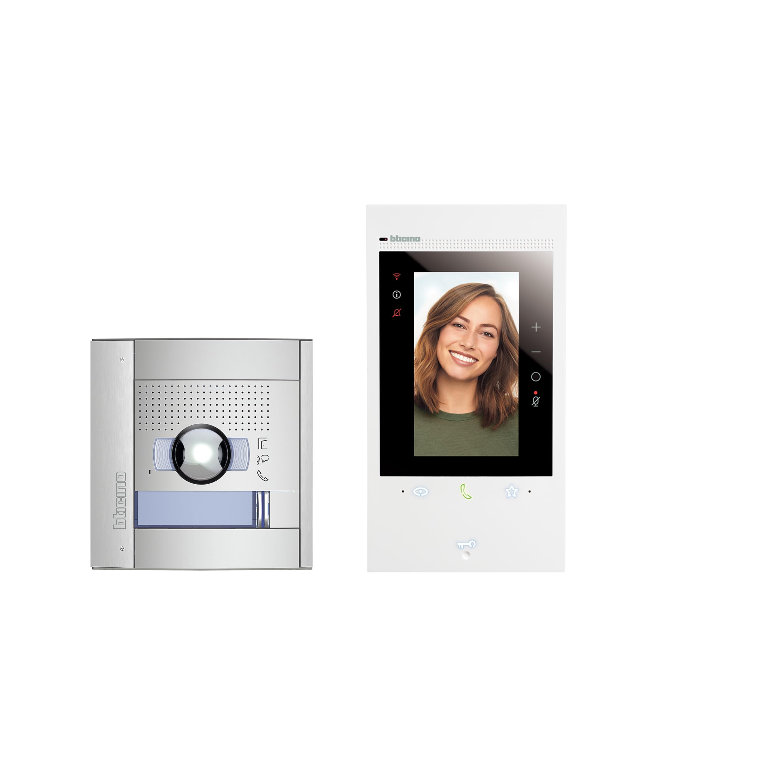 BTICINO, Flex'ONE 363518 Classe 300EOS Set with Netatmo + Sfera, First Smart Wi-Fi Video Interior with Integrated Alexa, Optimised Colour Camera, 5 Inch Touch Screen, App Home+Security, 2-Wire