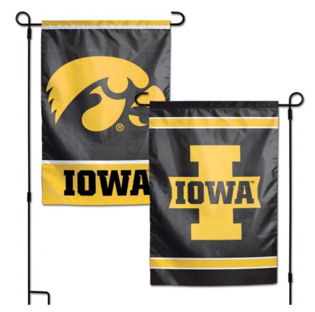 WinCraft NCAA Iowa Hawkeyes 12 x 18 inch 2-Sided Garden Flag