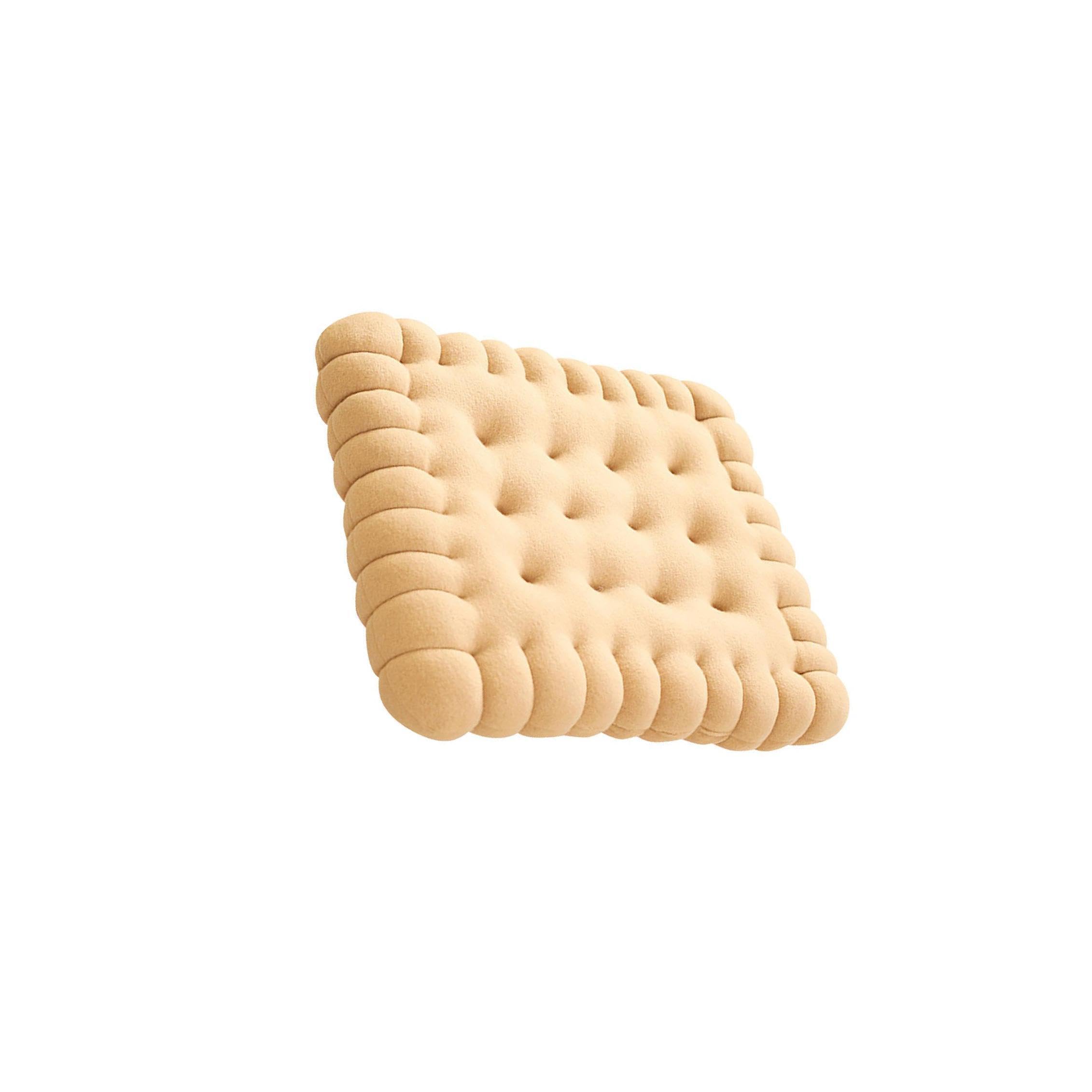Cojín con Forma de Galleta, Suave y cómodo, Beige, Cuadrado | moderna, ideal para meditar.