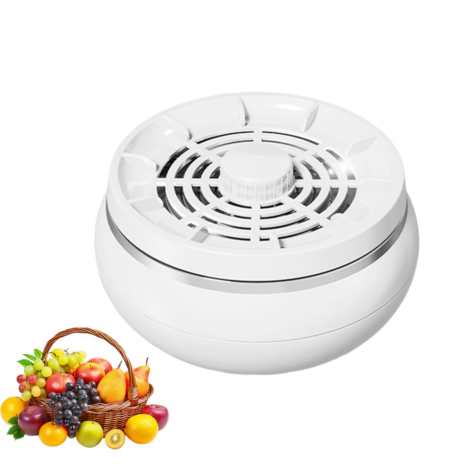 Multi-Function Fruit and Vegetable Cleaner – Fruit Washing Machine with Electrolysis Technology – 4 Smart Modes, Long Battery Life (3600mAh), USB Rechargeable for Home, Camping, Travel (White)