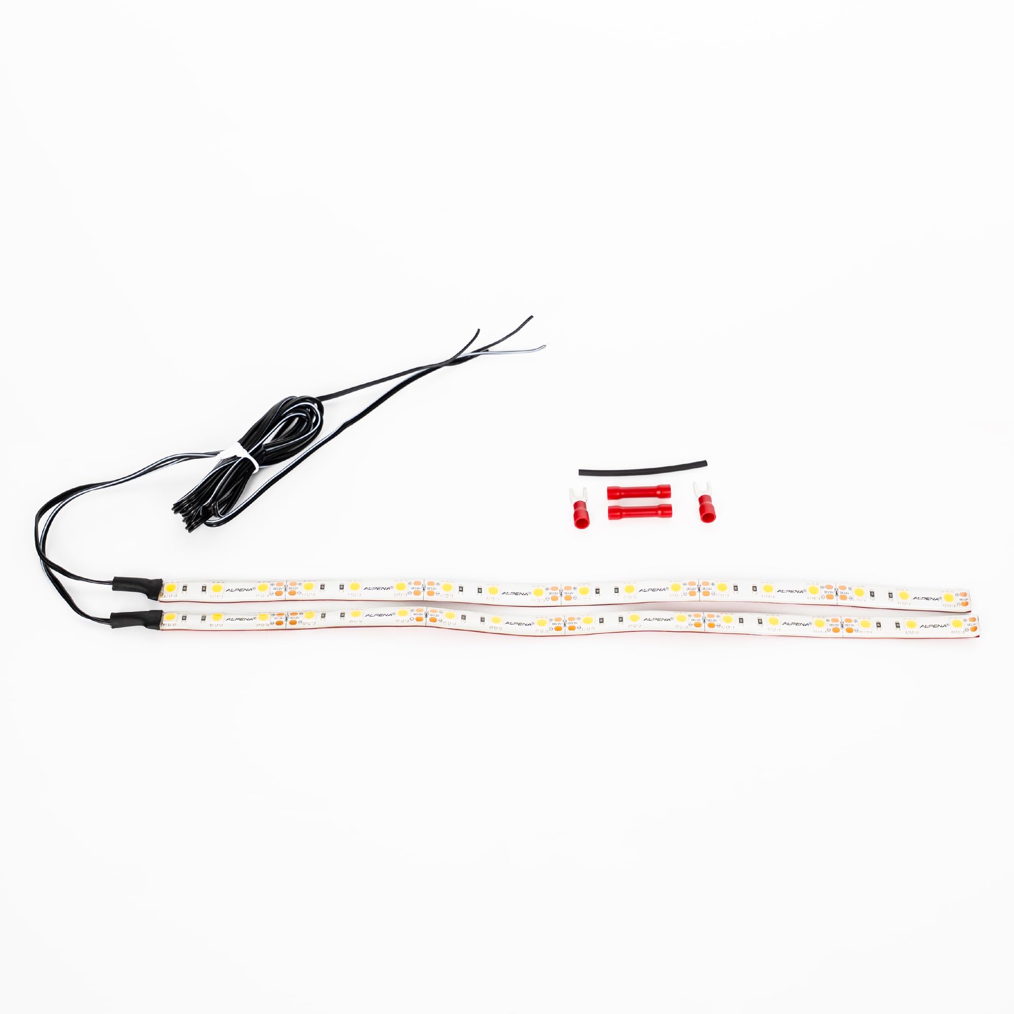 Alpena Max LED Light Strips (2 x 12) – 5053 SMD Chips, 80% More Light Output, Non-Yellow Diamond Clarity Coating, Flexible & Water-Resistant –