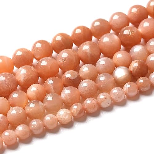 Miniatura 5 de 45 cuentas redondas sueltas de piedra solar natural AAA de 0.315 pulgadas para fabricación de joyas, piedra energética curativa, bricolaje, pulsera,