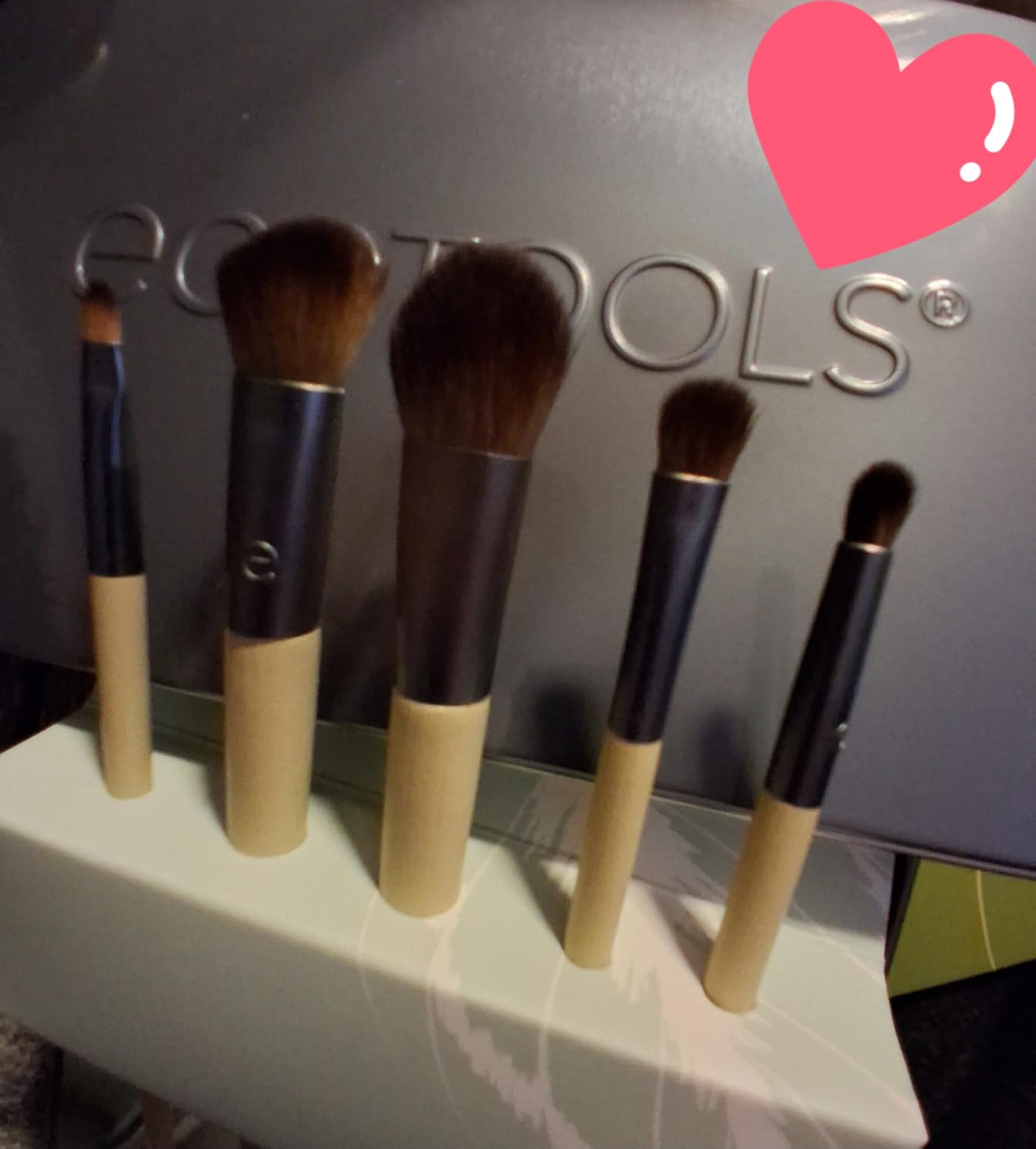 EcoTools Daily Defined Eye Brush Kit, Makeup Brushes For Liquid, Powder, & Cream Eyeshadow & Eyeliner Application, Eco-Friendly Eye Brushes, Synthetic Hair, Cruelty Free, 5 Piece Set