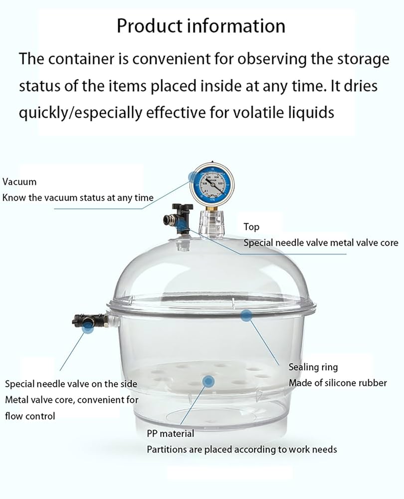 ガラス製デシケーター　キャニスター