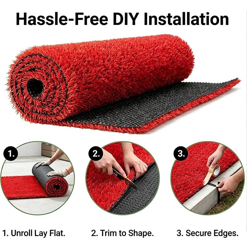 Gazon artificiel de 3 cm pour balcon et terrasse ombragée - 6
