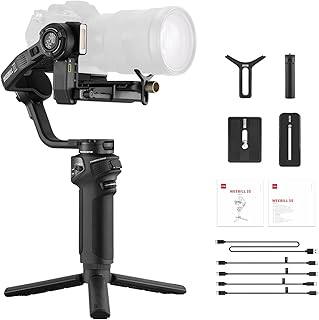 Zhiyun Weebill 3S Gimbal Stabilizer for DSLR and Mirrorless Camera, Professional Video Stabilizer for Sony Canon Nikon Panasonic Fujifilm Built-in LED Fill Light Support PD Fast Charge