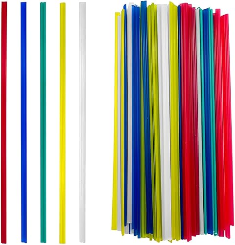100 varillas de soldadura de plástico, 7.9 pulgadas, PP PVC PPR varillas de soldadura de plástico para reparación de parachoques de automóviles,