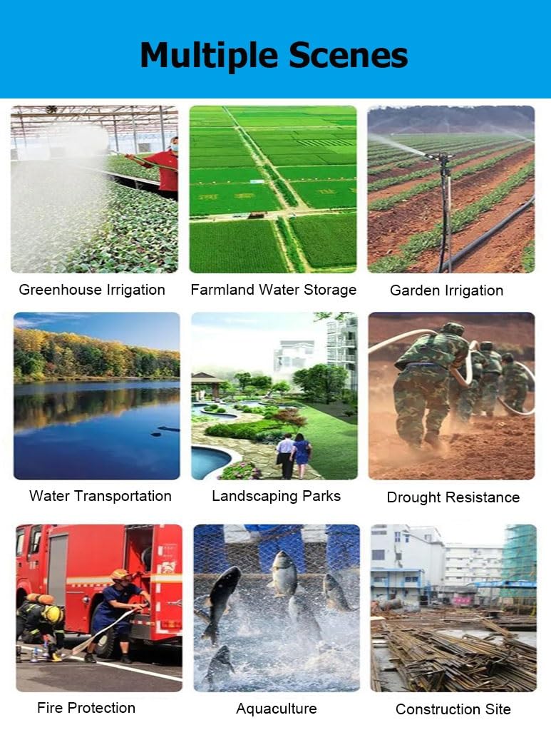 Vejiga De Agua Plegable - Tanque De Almacenamiento Portátil De Gran Capacidad Para Riego, Jardín Y Emergencias - Contenedor Flexible Para Agua Potable(Blue,1.5x1x0.85m/1000L/264.2gal)