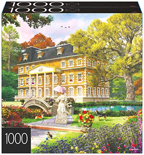 2-Pack Of 1000-Piece Jigsaw Puzzles, For Adults, Families, And Kids Ages 8 And Up, Pine Cabin And Summer Estate, Amazon Exclusive #TOP3