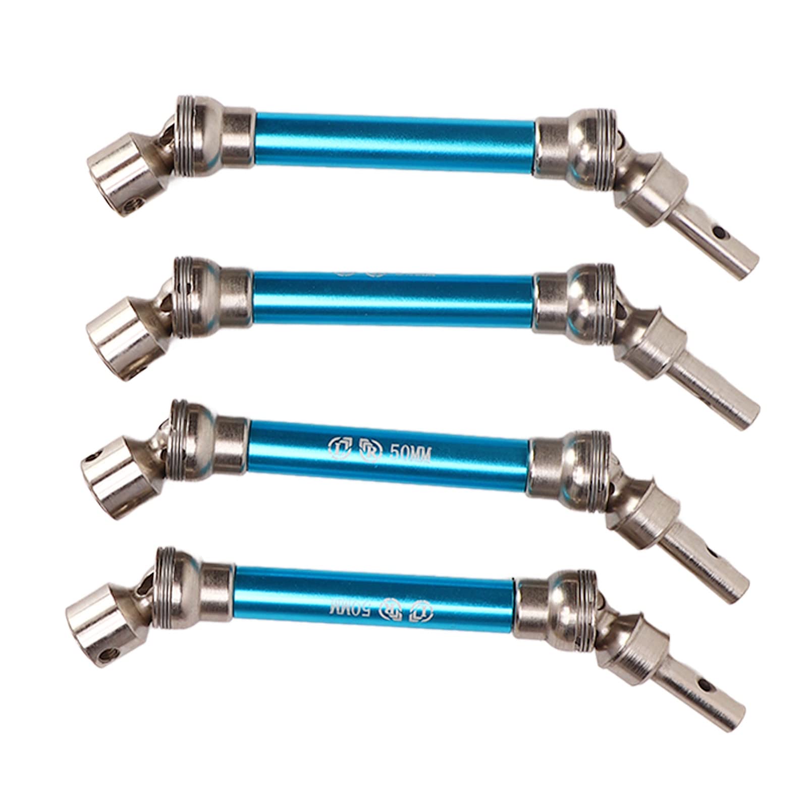 4-teiliges CVD-Antriebswellenkupplungsset vorne und hinten im Maßstab 1:10, RC-Car-Antriebswelle für Big Rock 1/10 RC-Autos, Zubehör (Blau)