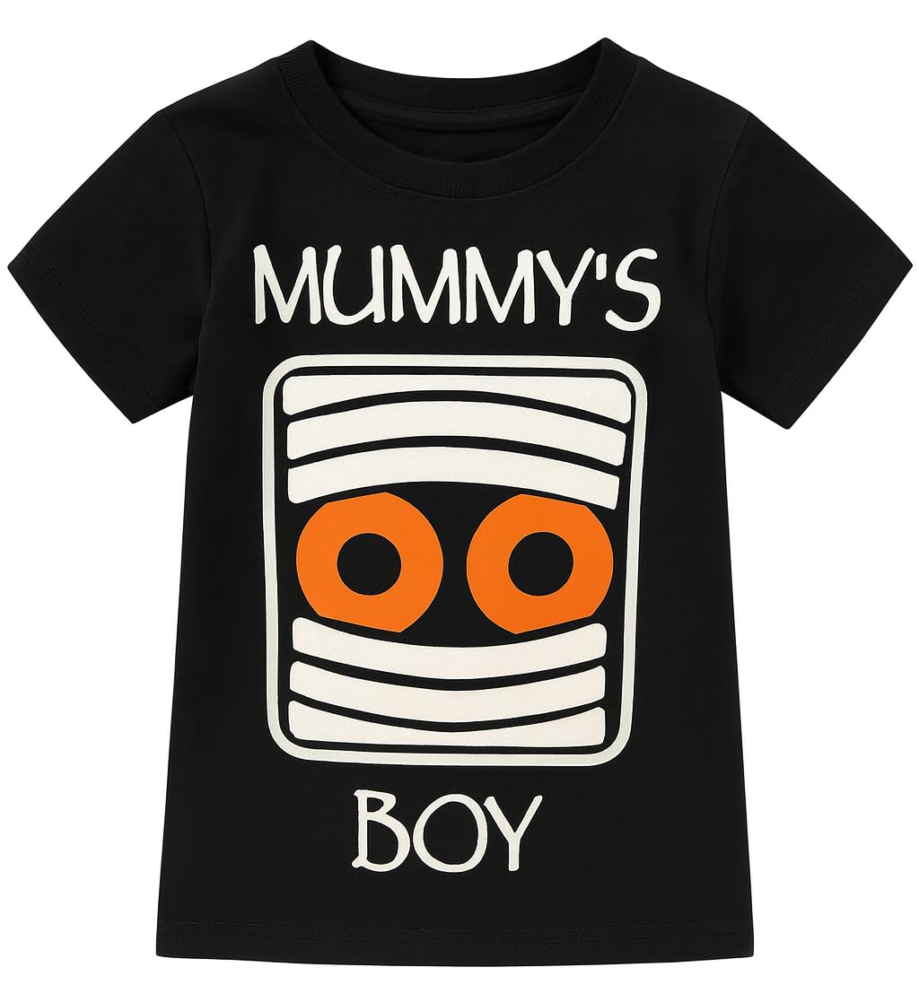 Boys Short Sleeve Funny Graphic Tees for Toddler to Big Kid