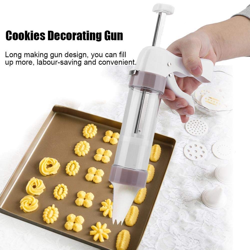 Rockyin Plätzchen Maschine, Biscuit-Hersteller Plätzchen-Presse-Maschine Piping Düsen Gun Dekorieren Kuchen Set Küche, Haushalt & Wohnen