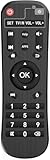 Replacement Remote Control with Learning Function for Android TV Box, Controller for MXQ MXQ Pro hk1 Boxhk1 Max hk1 Rbox x96mini X96 x96max x96max+ T95M T95N T95Q T9 T95X H96 H96 pro+ H96max