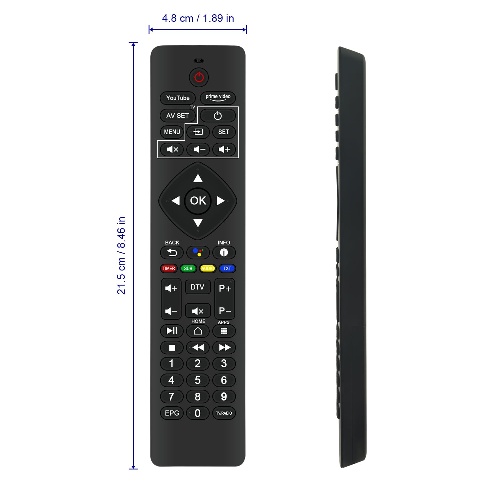 Telecomando di ricambio per receiver digitale TechniSat ISIO