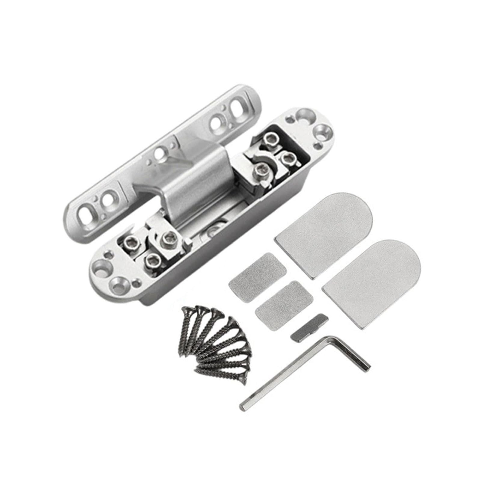 125 Degree Swing Concealed Hinges Invisible Door Hinges Heavy Duty Aluminum Alloy Adjustable Hinge Door Accessories Adjustable Invisible Hinge