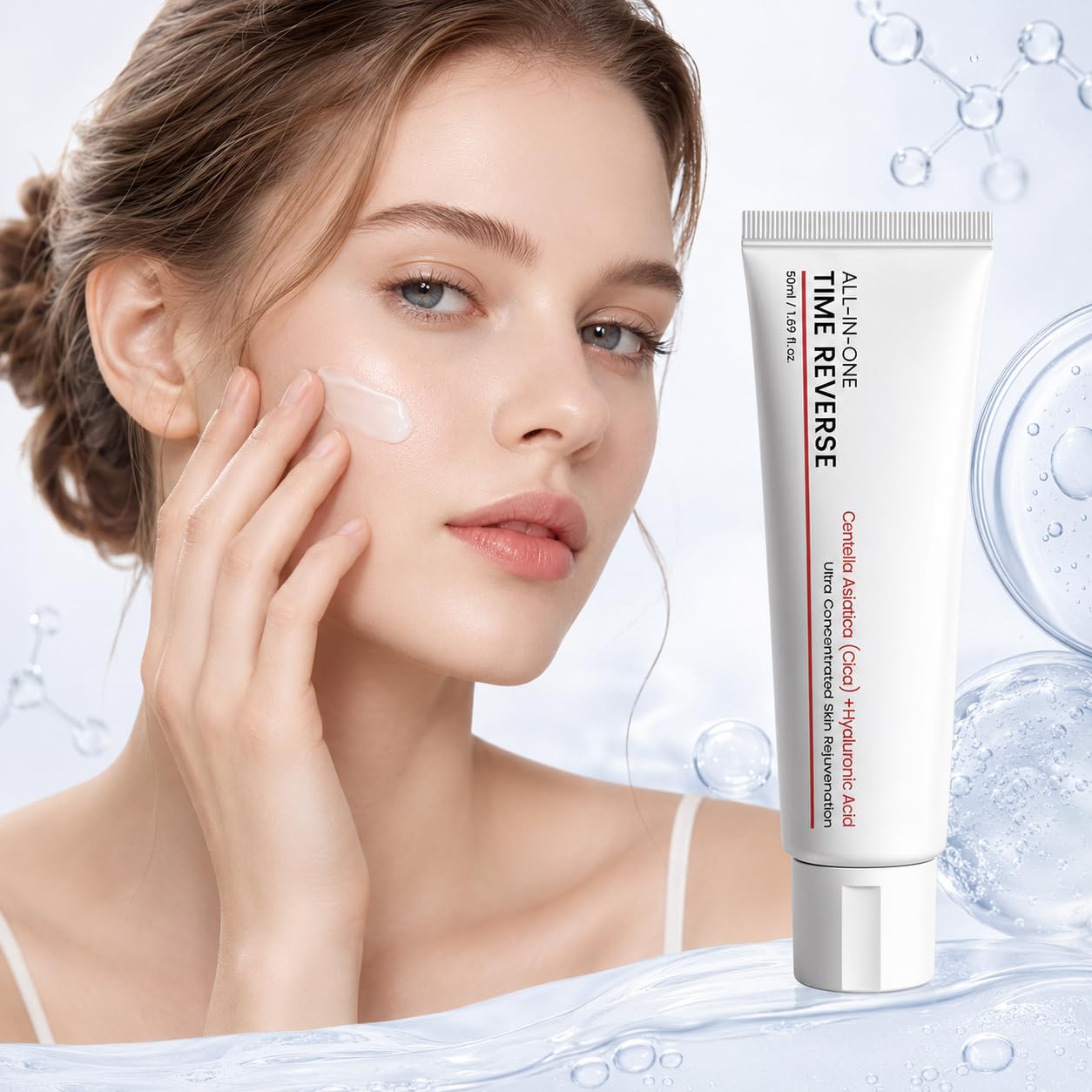 Koriderm Cream Hyaluron Feuchtigkeitscreme Für Gesicht Augenpartie Hals Und Tägliche Hautpflege (50ml *1)
