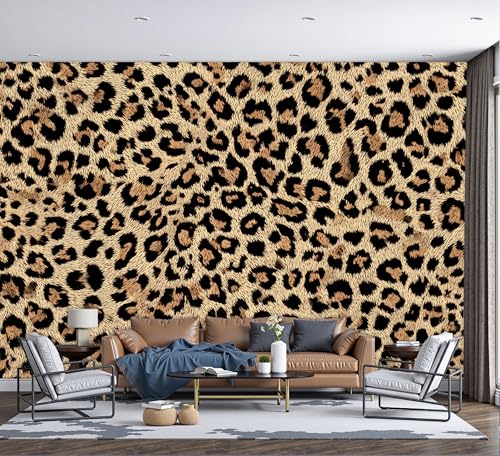 Papier Peint Non Adhésif Guépard 400x280 | Solution Murs Imparfaits Salon