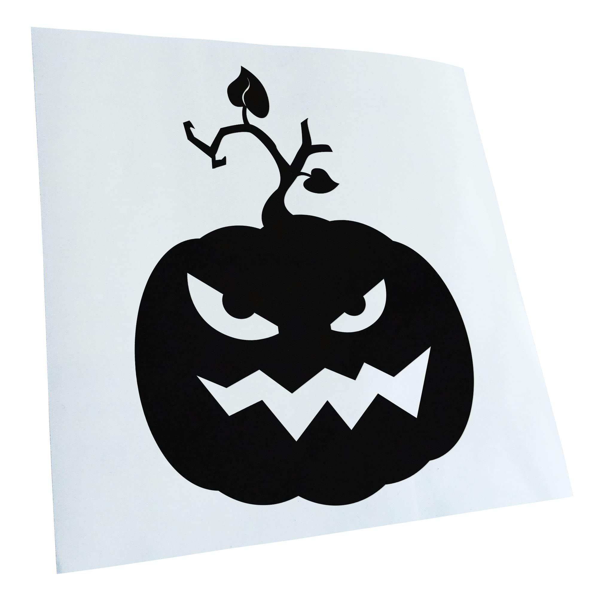 Kiwistar - Car Sticker - Black - 50 x 38 cm Evil Pumpkin Evil Horror Pumpkin - Rear Window Car Sticker Weatherproof for Car Truck Moped Truck - Sticker Exterior Self-Adhesive Tuning Accessories for