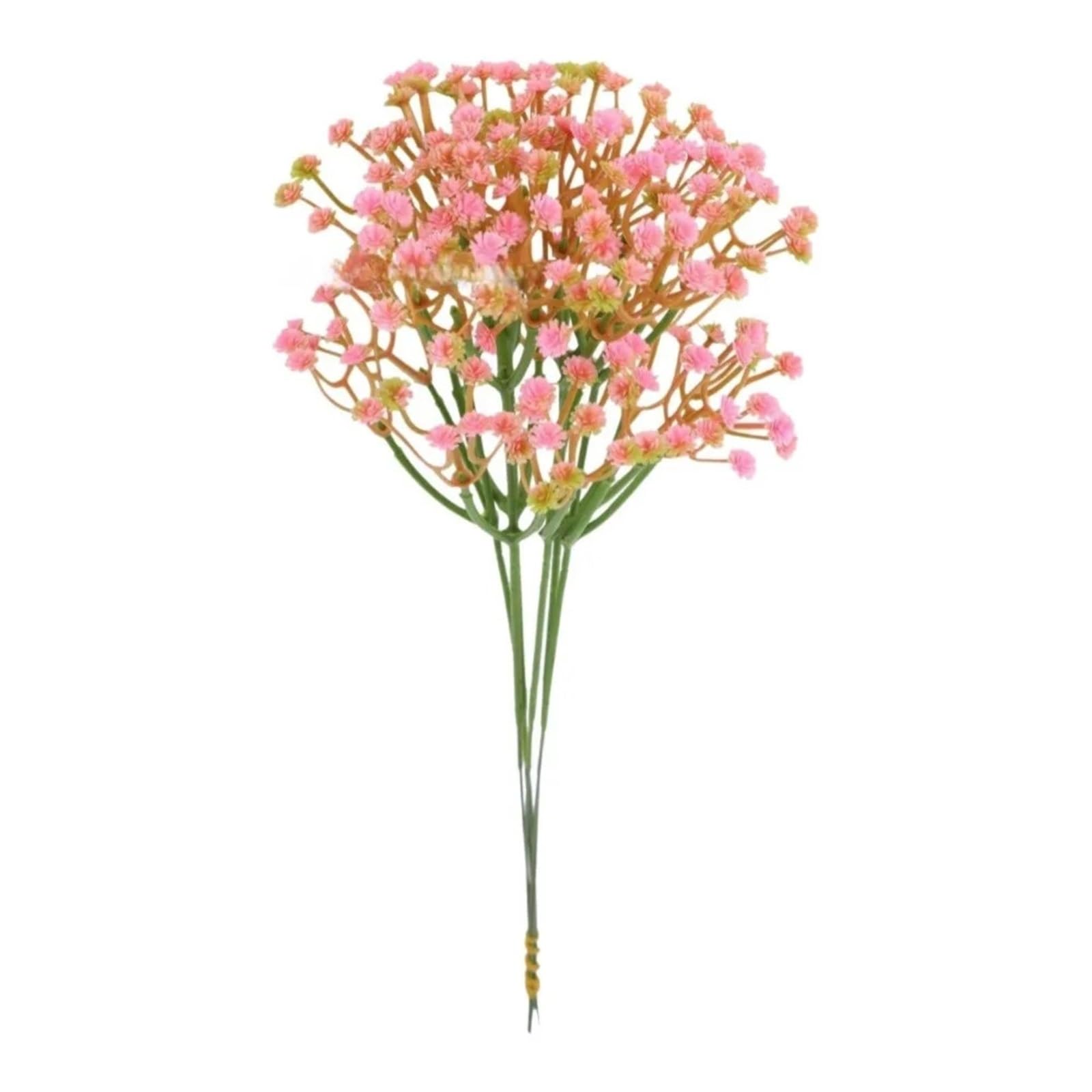 Dcrxz Artificial Flowers 50Pcs Real Touch Artificial Baby Breath Flowers DIY Floral Waterproof Fake Gypsophila Bouquet Realistic 29cm Length(Pink)