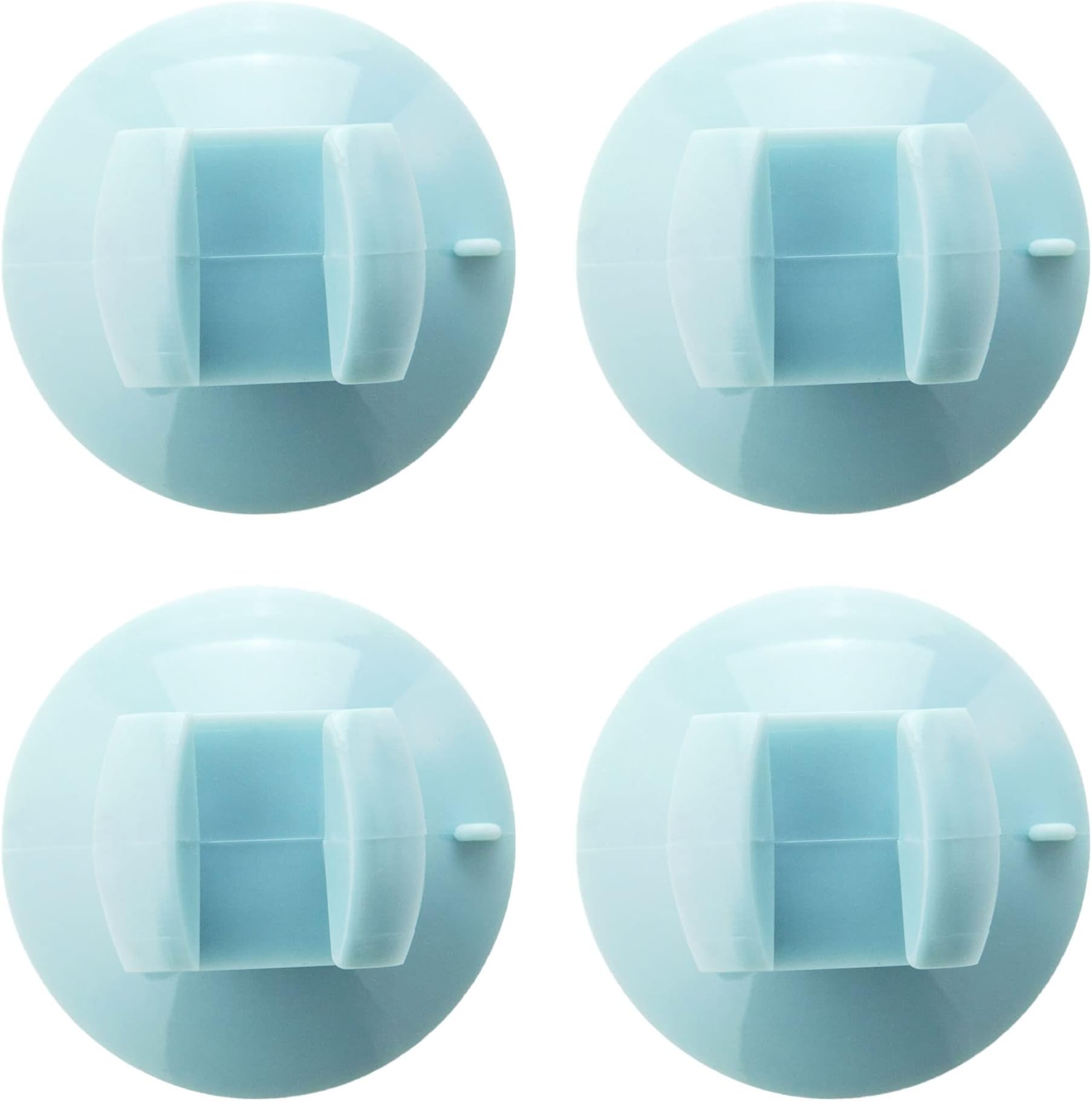 ZLMC 4Pcs Wall Hanger Rice Cooker Suction Cup Spoon Rack Kitchen Tool Holder Sucker(blue)