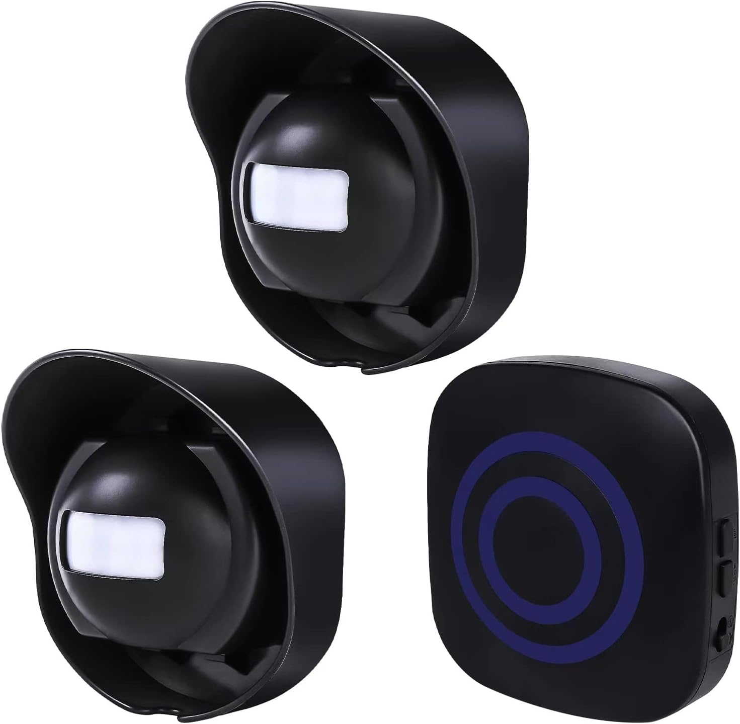 Driveway Alarm, Multifunctional Exterior Movement Sensor & Detector 200m/656ft Transmission Vary, 38 Chimes 1 Receiver 2 Transmitters, to Shield Indoor Out of doors Property