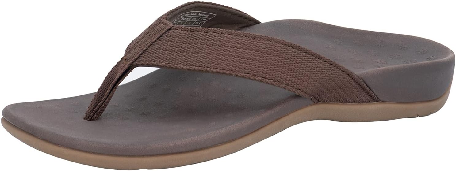 Plantar Fasciitis Women's Sandals Orthotic Arch Support Flip Flops for Heel Pain, Flat Feet, Exercise Recovery Thong Toe-post Sandal