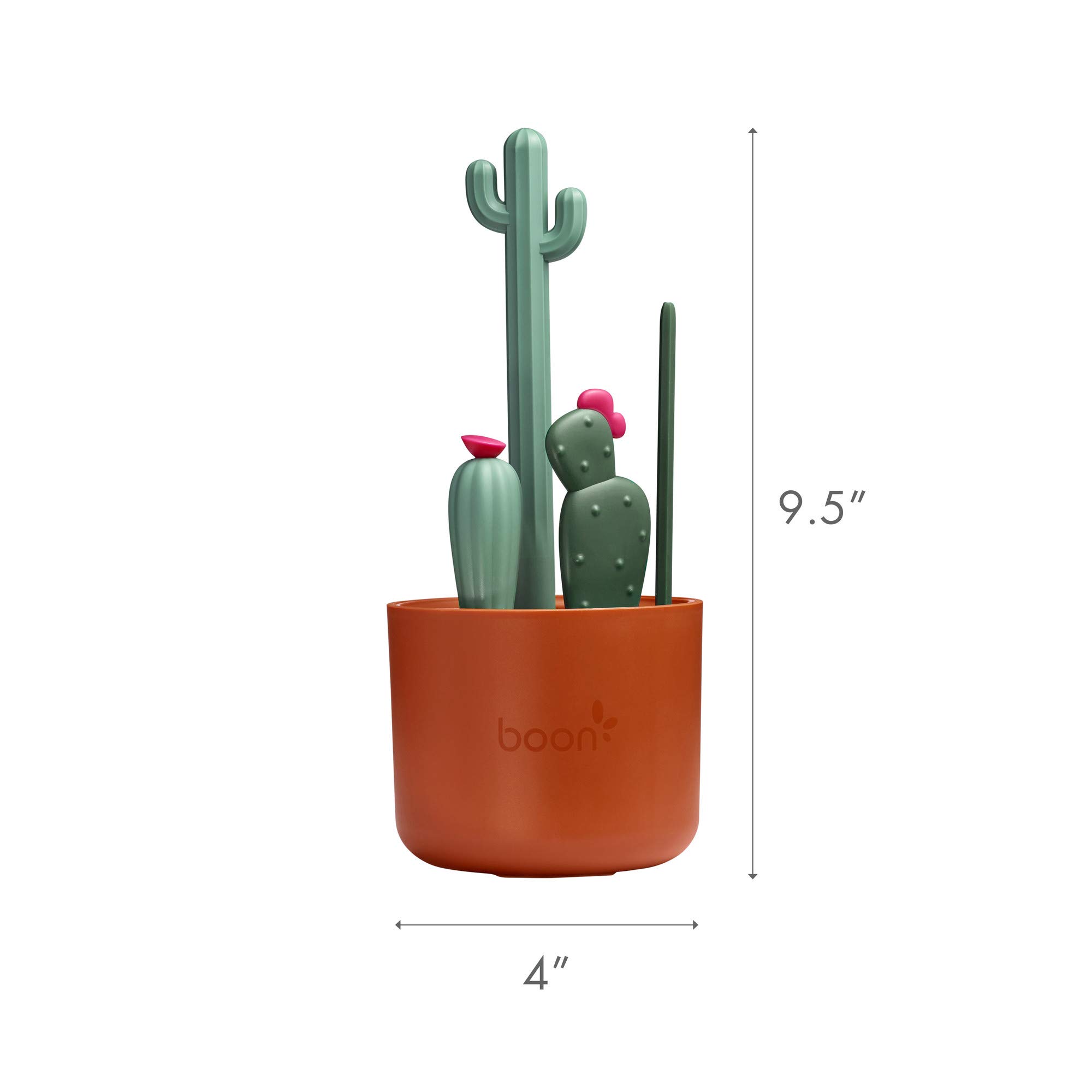 RIIMUHIR Boon Cacti Bottle Cleaning Brush Set, Terracotta