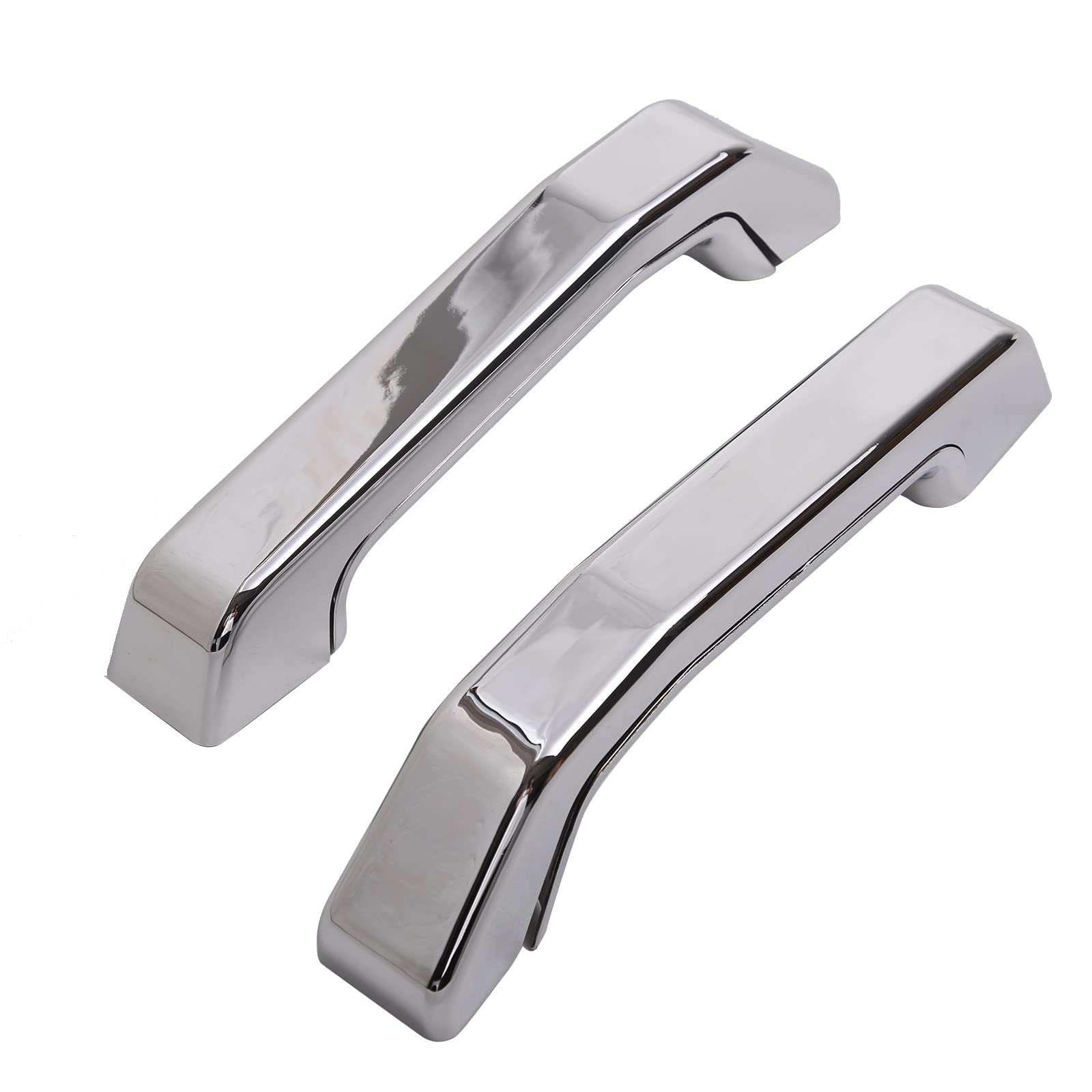 Hood Deck Vent Panel Handle Cover Trim for Hummer H2 2003-2009, Hood Vent Grille Handle Cover, Hood Louver Hood Vent Deck Grab Cover Decor Exterior Accessories, ABS (Chrome)